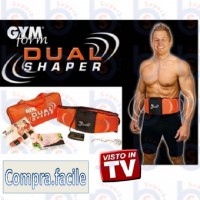 Dual Shaper GYM Fascia Cintura Dimagrante Massaggiante Palestra